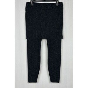 Cabi Women’s Size Small Skirted Leggings Space Dye Charcoal Gray #3210
